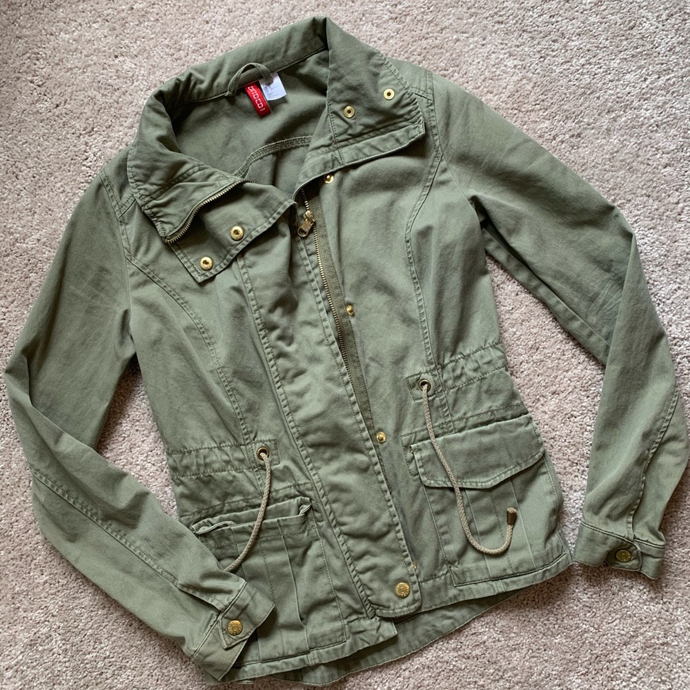 [H&M] Green Utility Jacket